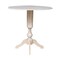 International Concepts Round 42 in Rd Dual Drop Leaf Pedestal Table, 42.3 inH, Unfinished, Ready to Finish, 42 in W, 42 in L K-42DPT-11P-2 - alternate 5